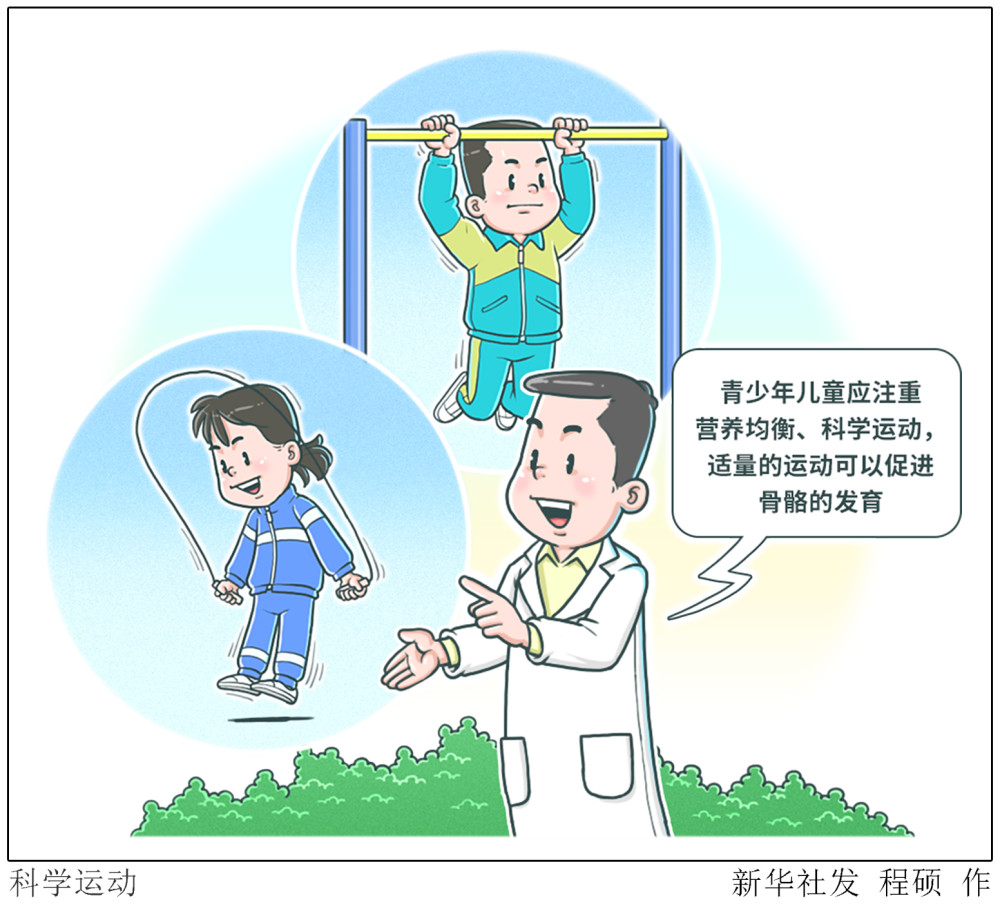 图表漫画体育科学运动