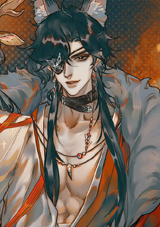 天官赐福花城有多精致不仅眼罩换新款耳环也是配套的