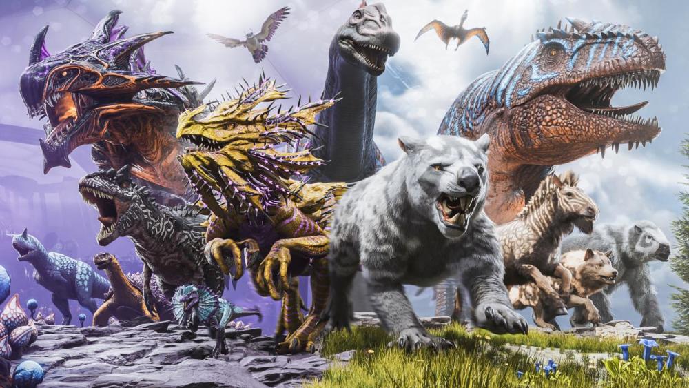 Steam沙盒游戏排行榜 方舟生存进化 主播与迅猛龙对峙太悲惨 腾讯新闻