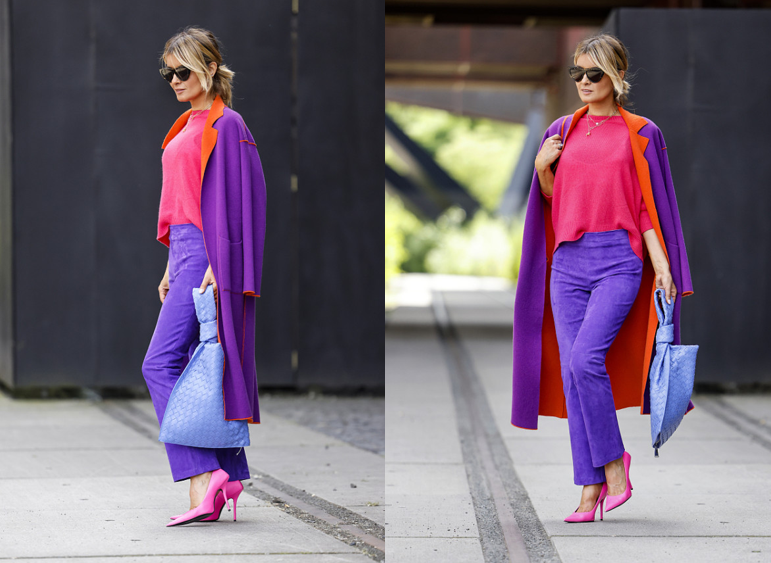 高级撞色打翻了色彩盘,绽放时尚色彩,正合年轻人穿搭标准