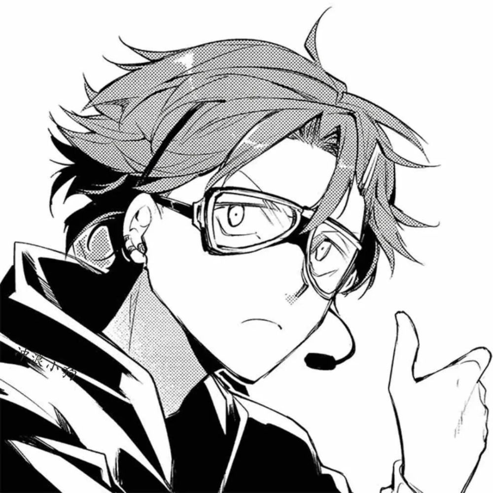 让人惊艳的黑白色动漫男头