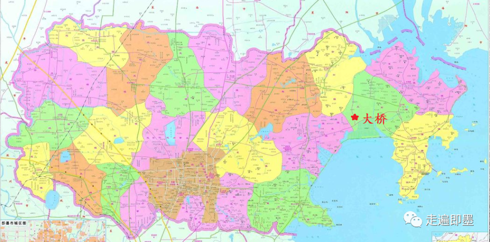 即墨地图大桥村位置大桥村位于鳌山湾大桥滩北岸,王村驻地西南6公里