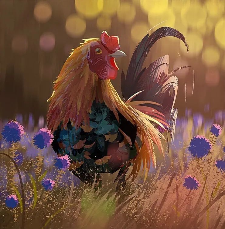 色彩感觉太赞了画的好轻松美国厚涂插画师naveenselvanathan