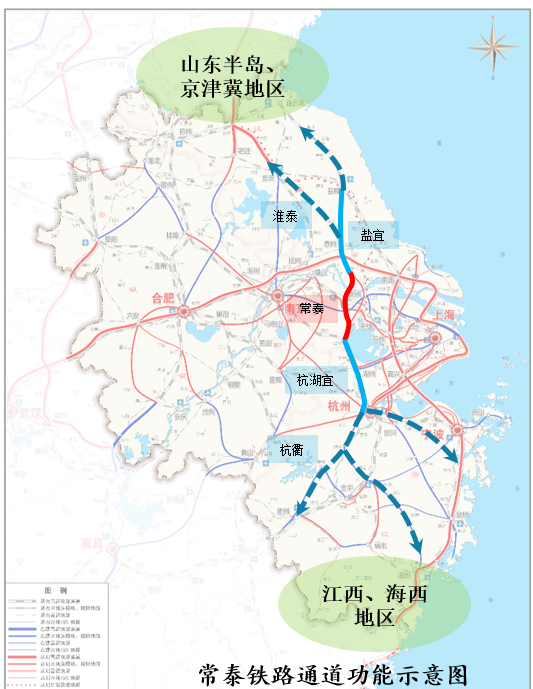 常泰铁路设计项目完成招标 该项目是常州主城区重要的纵向高铁线