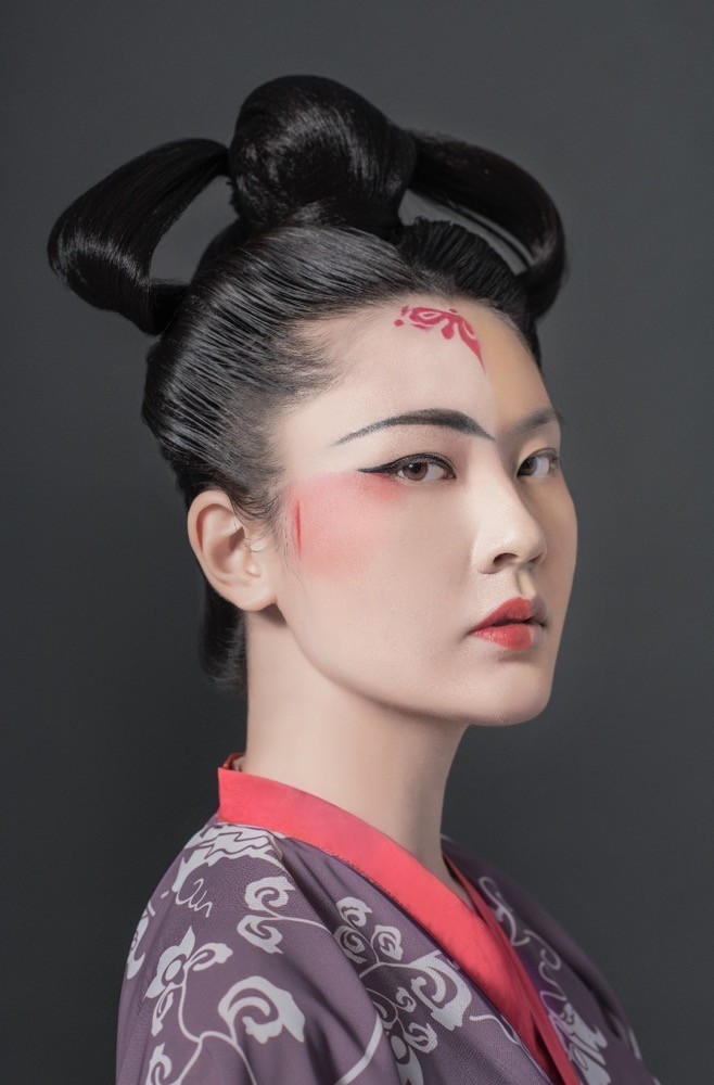 南北朝女性妆容图片