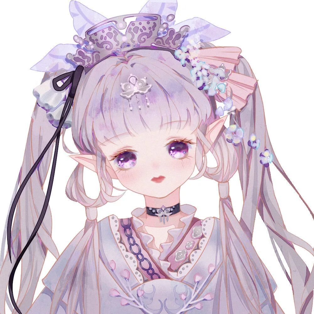 微信头像可爱风动漫二次元闺蜜头像遇见你是最美丽的意外