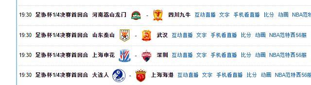 四川九牛 足协杯8强战分析：山东上海成夺冠热门，中甲队或就此止步