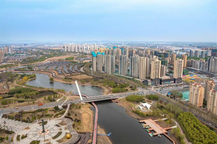 城市风光(沈北新区委宣传部供图)美丽的蒲河(沈北新区委宣传部供图)