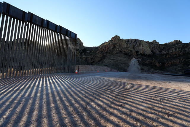 亚利桑那州美墨边境墙 资料图 图源:视觉中国