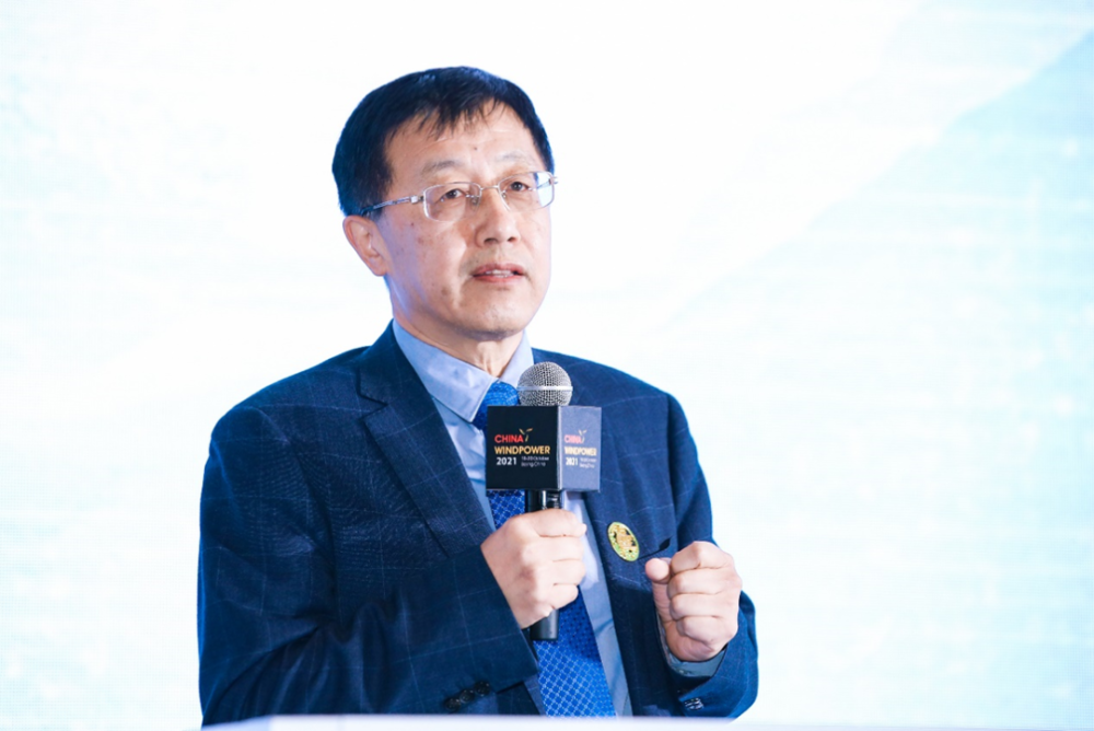 金风科技董事长武钢作为企业代表发言