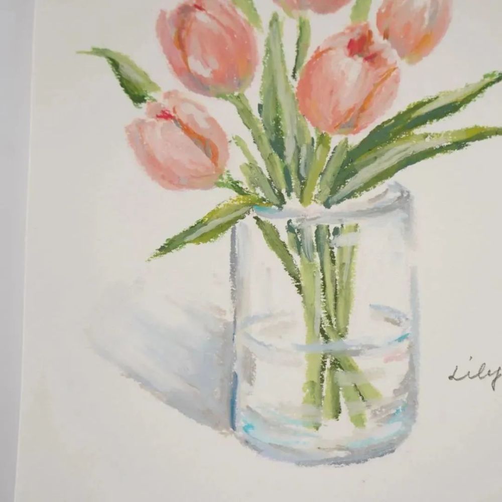 【校尉美术美术鉴赏】超级清新的油画棒作品!