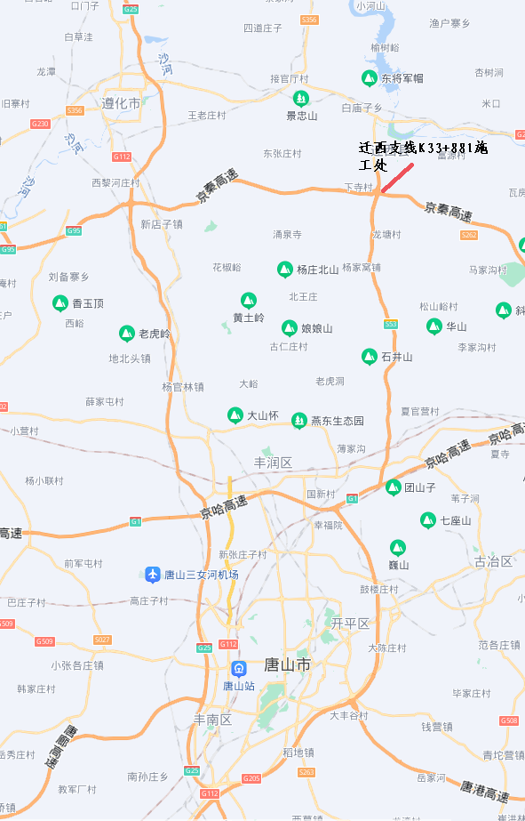 迁曹高速线路图图片