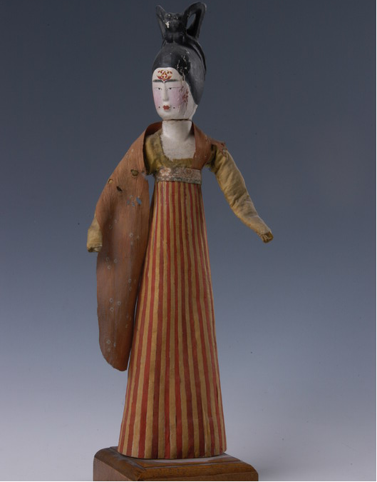 文物新疆来品唐代小姐姐的花钿装饰艺术