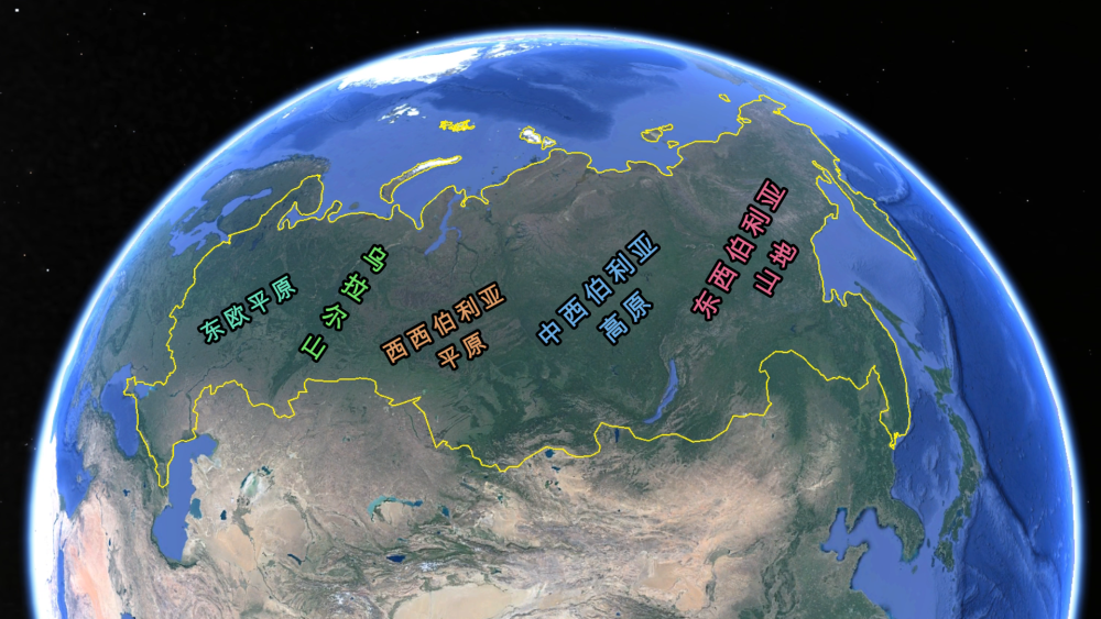 中俄乌拉尔山为界图片