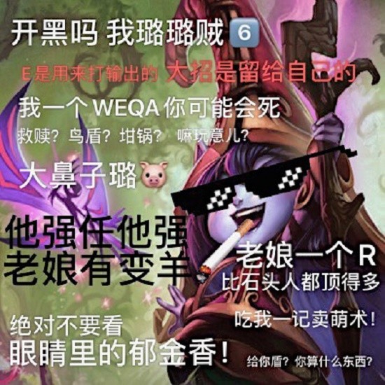 辅助要看和ad的契合度怎样,像是霞,vn这种配布隆露露就不错,要是你家