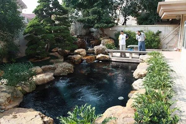 私家花园假山欣赏