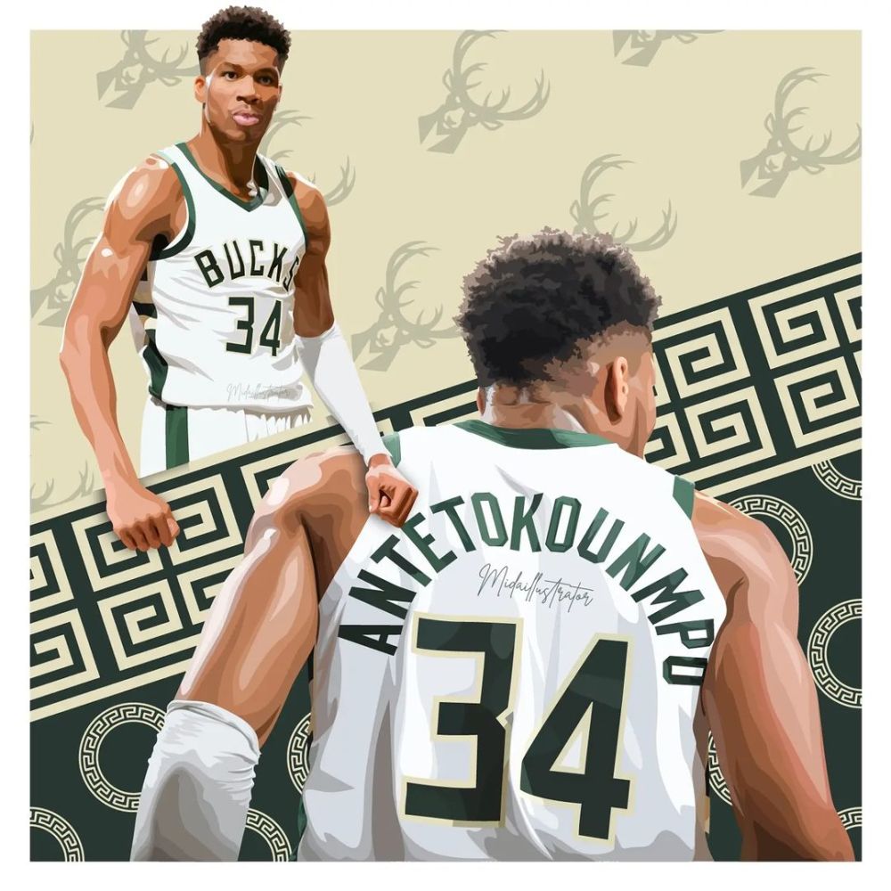 在前天公布的nba75大巨星中,字母哥的名字赫然在列.