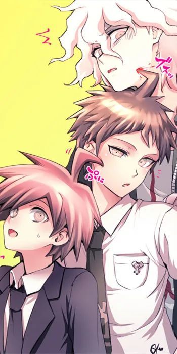 《弹丸论破》狛枝凪斗x苗木诚,动漫全面屏壁纸分享