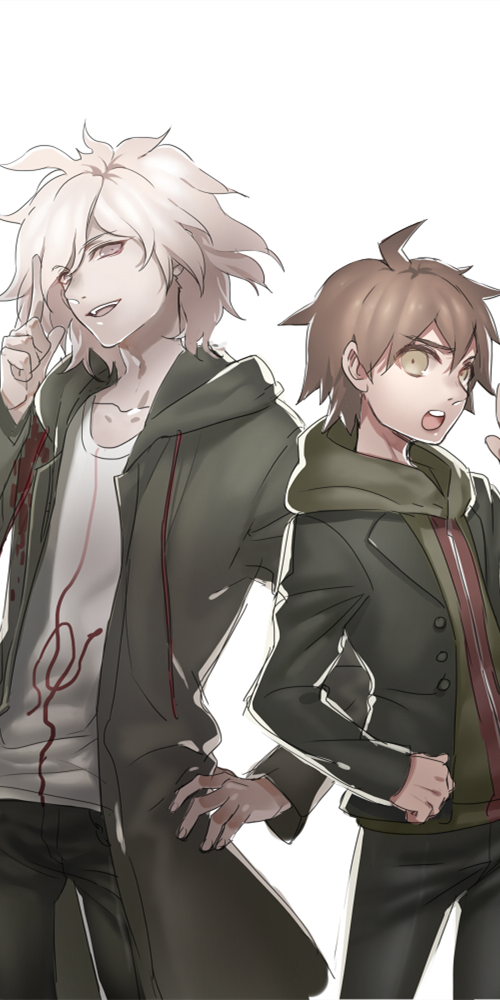 《弹丸论破》狛枝凪斗x苗木诚,动漫全面屏壁纸分享