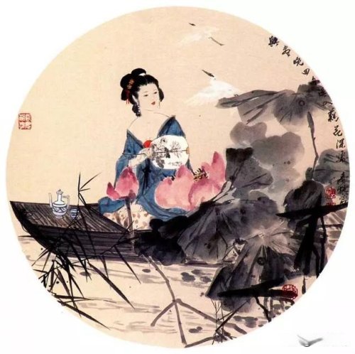 顾青蛟仕女画技法解读