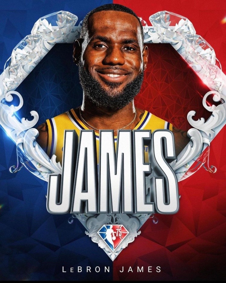 霍华德点赞詹姆斯晒入选nba75大图片那个来自阿克伦的小孩