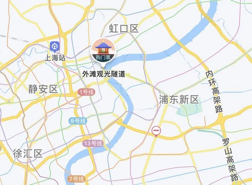 江浦路越江隧道平面图图片