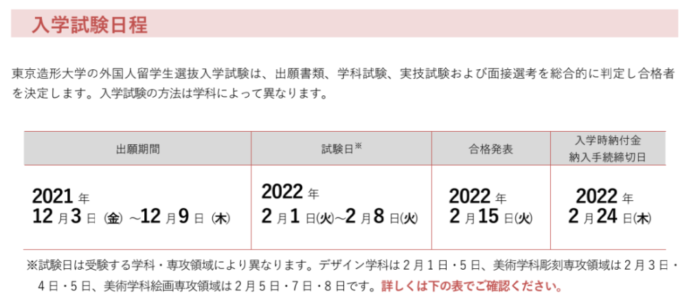 2021年12月12日●出愿:截止2021年10月22日日本大学艺术学部● 录取