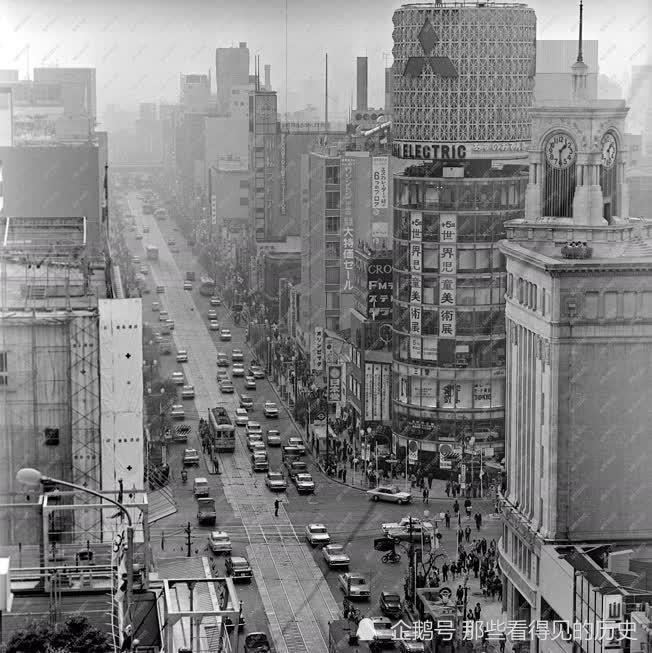 老照片 1964年的日本东京 车水马龙的交通_腾讯新闻