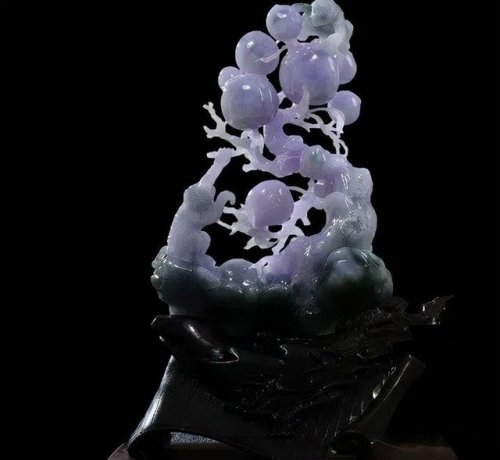 玉赏巧夺天工的翡翠雕刻作品玉雕中盈盈弱弱不敢触碰的美