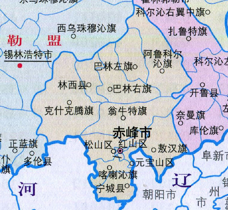 赤峰市地图高清版大图图片