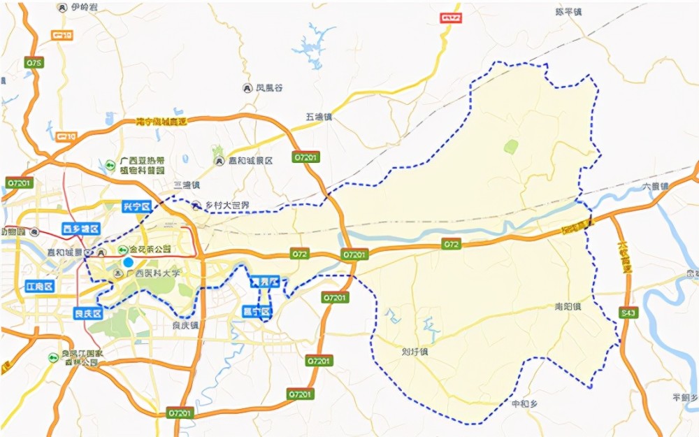 广西南宁青秀区行政区域变迁史