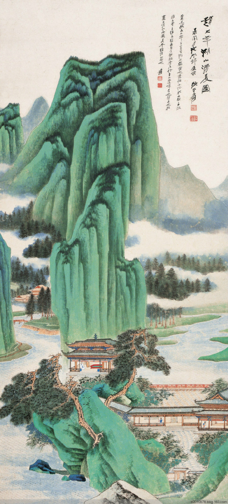 国画大师张大千精品山水画欣赏