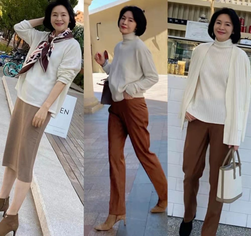 这是我见过最体面的妈妈辈打扮,不显老又高级,保暖优雅可以照穿