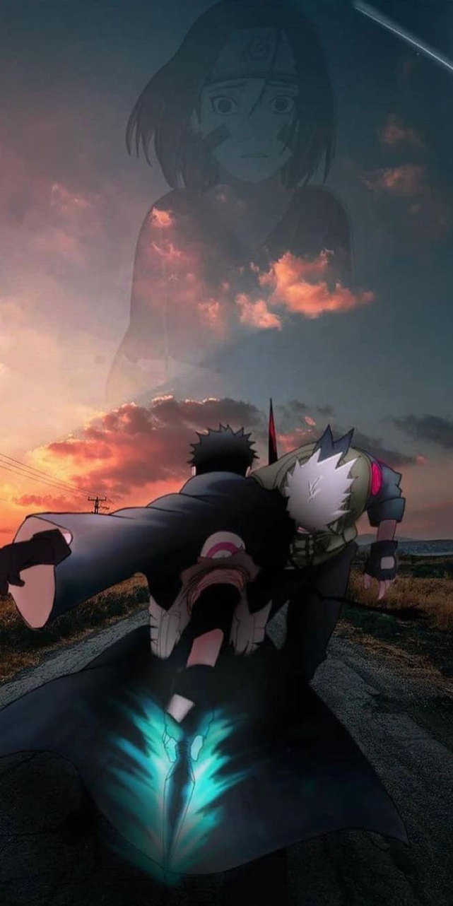 《火影忍者》带土和卡卡西手机壁纸,我什么都知道,卡卡西
