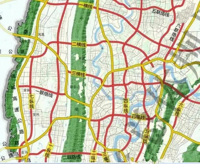 重庆快速路三横线图片