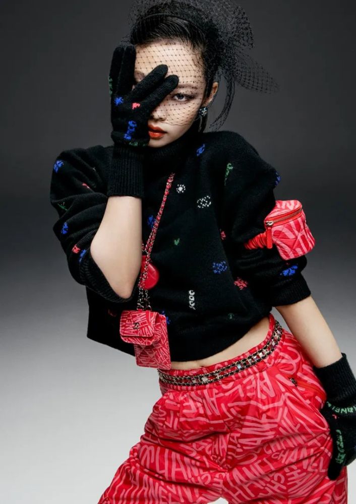 金智妮拍摄香奈儿chanel coco neige高级成衣广告