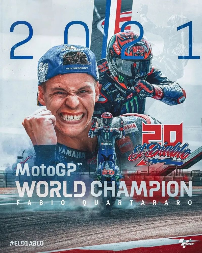 Motogp 21赛季还剩2站 夸塔拉罗提前获得总冠军 艺风车行