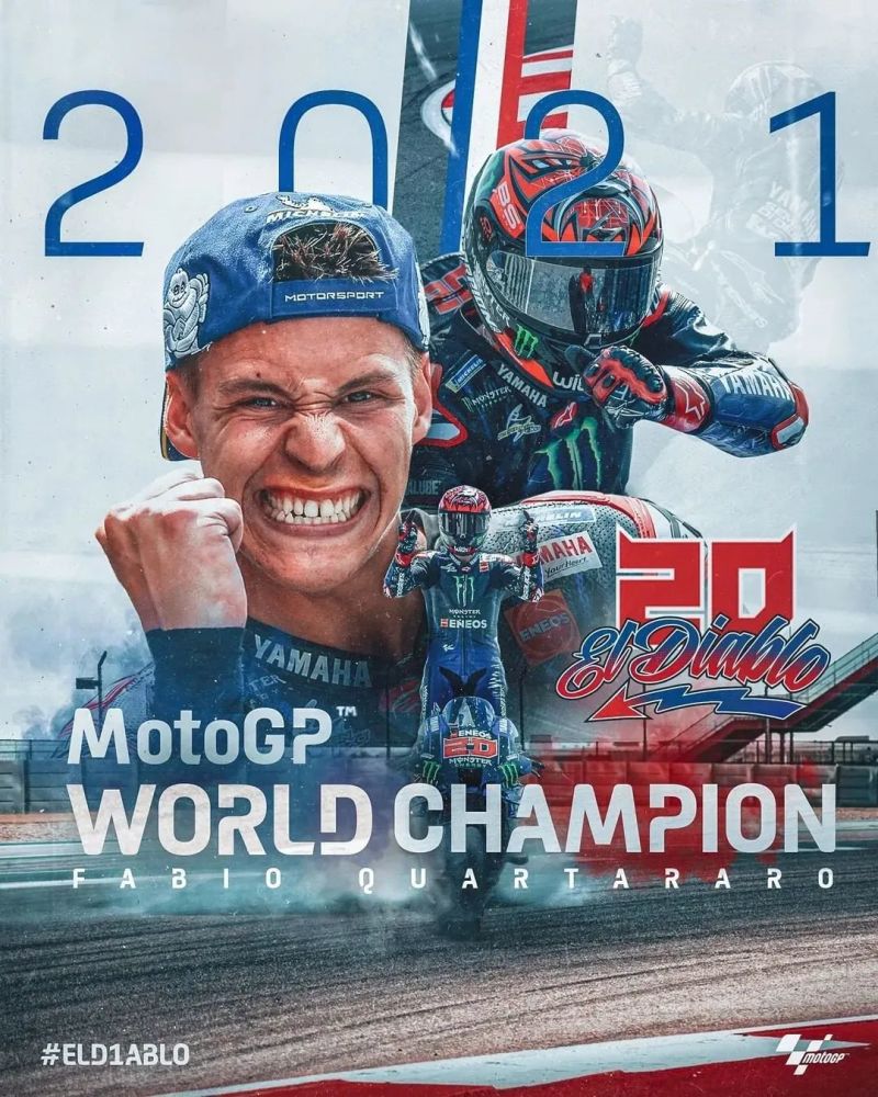 Motogp 21赛季还剩2站 夸塔拉罗提前获得总冠军 艺风车行