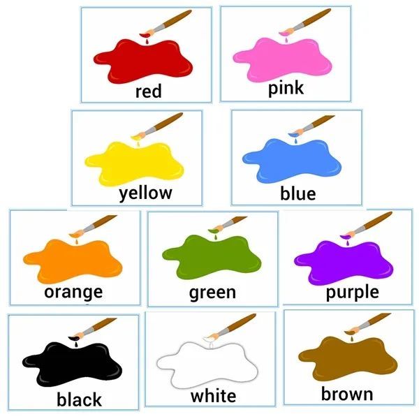 小学词汇帮你总结颜色部分