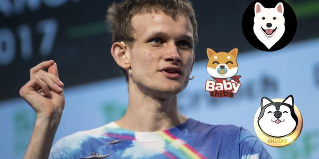 以太坊创办人vitalik buterin 今天凌晨再次倒货dogey-inu,baby shiba