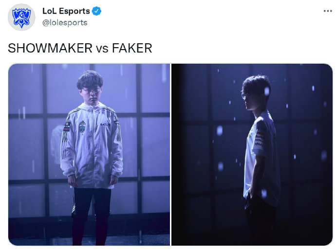 lolesports官推發文showmakervsfaker