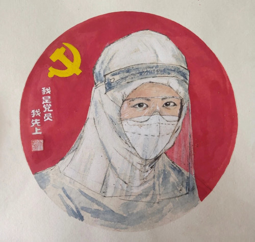 《我是党员我先上》 丁芳 作《姑娘的午餐》 陈峰 作