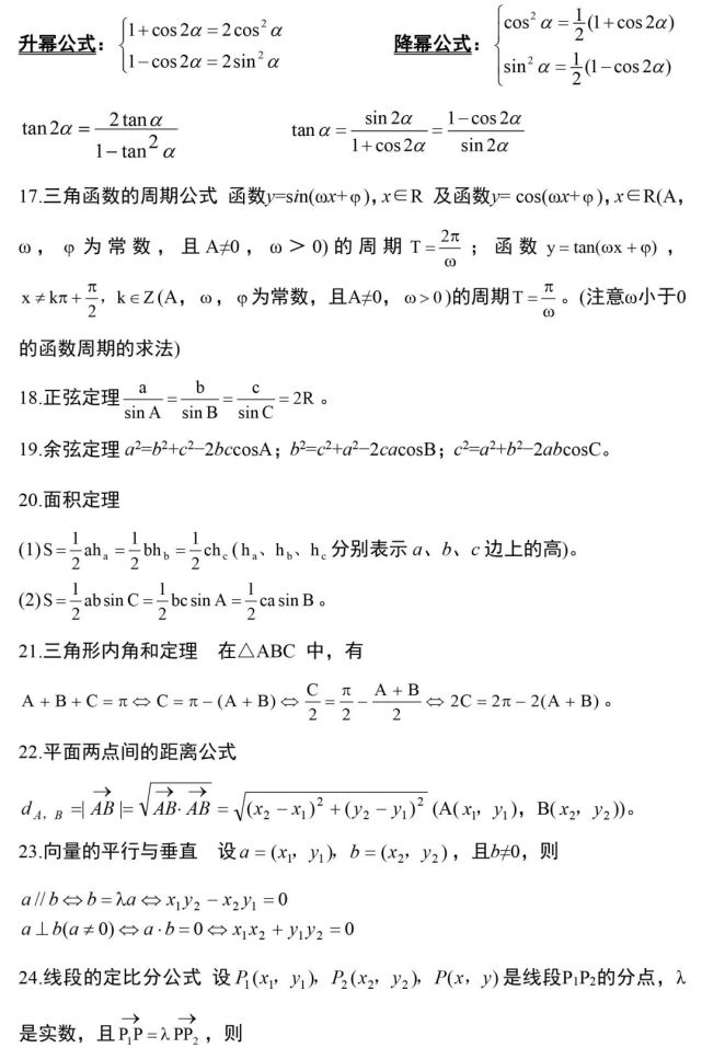 高考数学的100个高频考点，收藏掌握(图4)