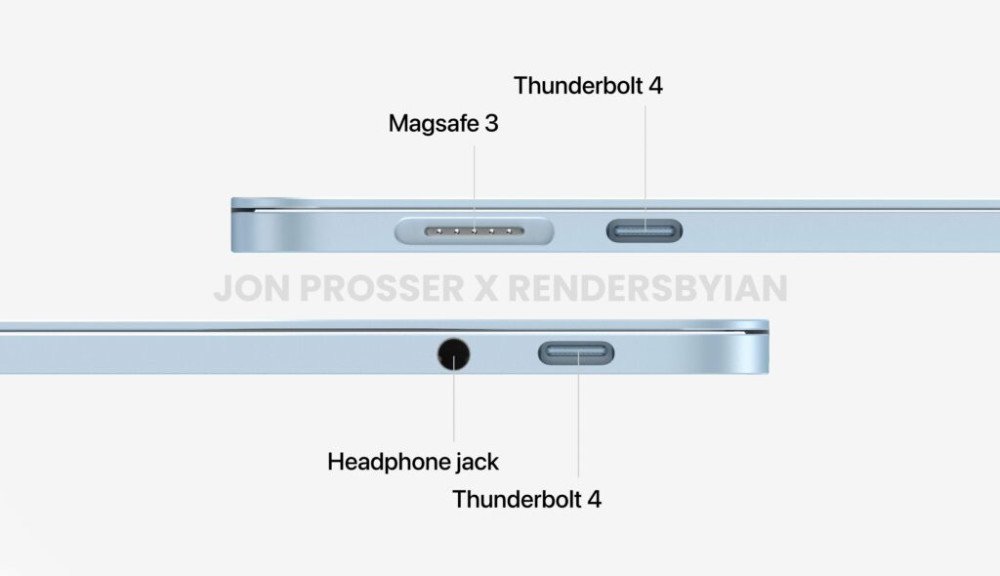 新一批macbook air渲染圖爆料:又是劉海 白色面板