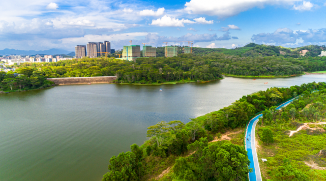 航拍龙华水库风光!一起打卡这些美景吧