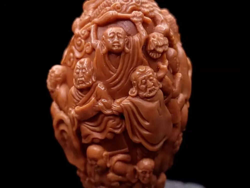 【好核雕鉴赏】:苏工名家黄玲作品《八大财神》_腾讯新闻