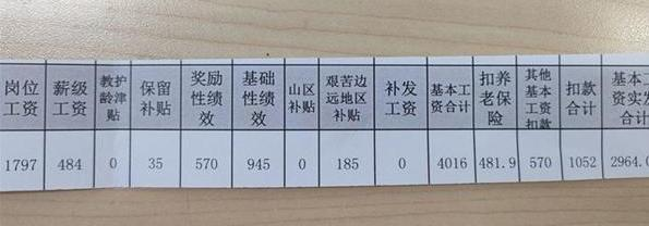 上海一教師曬工資條走紅網絡許多網友表示出乎意料