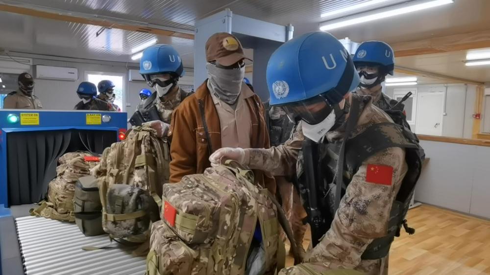 中国第9批赴马里维和工兵分队梅纳卡分遣队出征