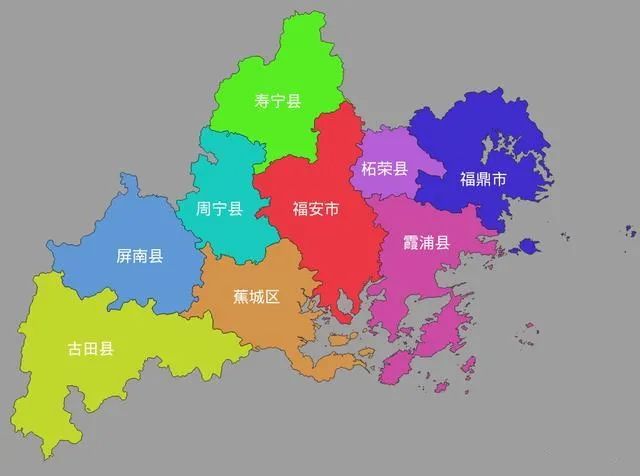 霞浦县乡镇地图图片
