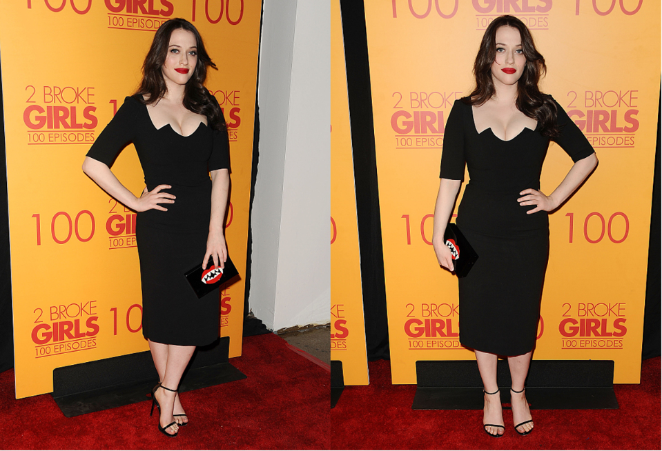 《破产姐妹》中的max真自信,微胖身材穿黑裙,成熟女人味更浓了_腾讯